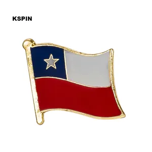 Chile Flag Lapel Pin Flag Badge Lapel Pins Badges Brooch KS0216
