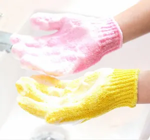 factory price 10 000pcs lot moisturizing spa skin care cloth bath glove exfoliating gloves cloth scrubber face body bath brushes gloves