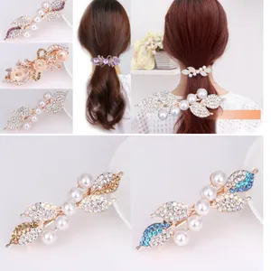 10 style Korean version of rhinestone butterfly hair clips combined blond women wild spring ponytail flower hair accessories hairpin ZJJ128