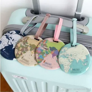 Fashion Map Luggage Tag Women Travel Accessories Silica Gel Suitcase ID Address Holder Baggage Boarding Tag Portable Label (Retail)