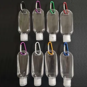 50ml Wall Hanging Hand Soap Dispenser With Hook Shampoo Sanitizer Alcohol Containers Travel Refillable Bottles Transparent Plastic Bottle
