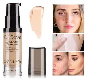 Face Concealer Cream Full Cover Liquid Corrector Foundation Base Make Up For Eye Dark Circles Facial Cosmetic