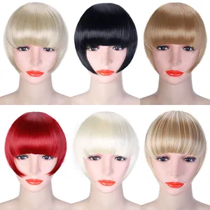 Women Fake Bangs Extensions False Fringe Clip On Fringe Hair Claws Brown Blonde Adult Fashion Hair extensions Headwear