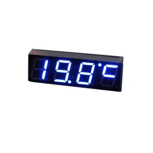 Car Electric Clock Digital Timer LED Temperature Auto Replacement Parts Thermometer Voltmeter LED Display Green Blue Red Light New