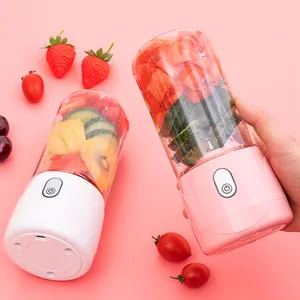 Mini USB Rechargeable Portable Juicer Fruit Vegetable Mixer Ice Smoothie Maker Electric Blender Machine Juicing Cup With Cover