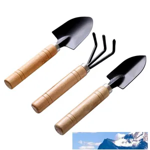 3 Pcs/Set New Creative Gardening Tools Three Piece Mini Garden tools Small Shovel rake Spade Potted Plant Flowers LZ1541