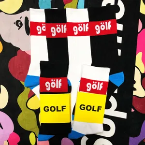 Golf cotton socks thicken street fashion sports comfortable socking autumn winter breathable mid tube sock