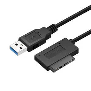 USB3.0 to Mini Sata II 7+6 13Pin Adapter Converter Cable for Laptop CD/DVD ROM Slimline Drive