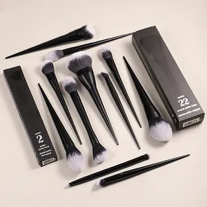 KVD11Pcs Makeup Brushes Set #10 20 25 35 40 1 2 4 22 Shade+Light Lock-it edge Powder Foundation Concealer Eye Shadow Beauty Tool