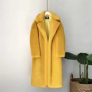 Elegant Winter Coat Women Fashion Plush Faux Mink Fur Coats Loose Fur Jacket High Quality Overcoat Thick Warm jackets