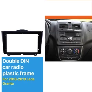 In Dash Fascia Panel Bezel Trim kit Cover Trim 9 inch For 2018+ LADA GRANTA OEM Style 2din car radio