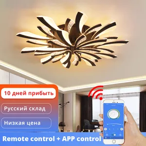 Modern LED ceiling chandelier lights for living room bedroom Dining Study Room White Black Body Chandeliers Fixtures
