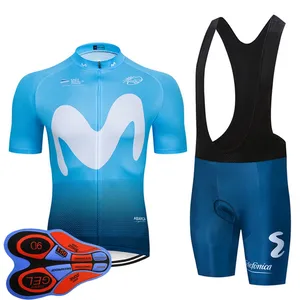 NEW 2020 MOVISTAR TEAM cycling BICYCLING Maillot bottom wear jersey bike shorts set summer quick dry pro MENS Ropa Ciclismo Y20070801