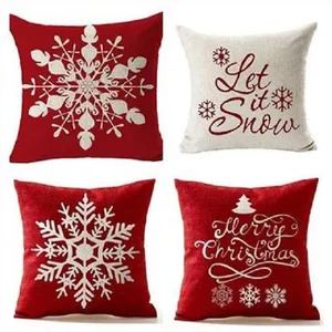 45*45cm Christmas Snowflake Pillow New Year Christmas Creative Sofa Pillow Case Office Pillows Pillow Case 5 Styles
