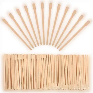 100pcs Disposable Wooden Waxing Stick Wax Bean Wiping Wax Tool Disposable Hair Removal Beauty Bar Body Beauty Tool