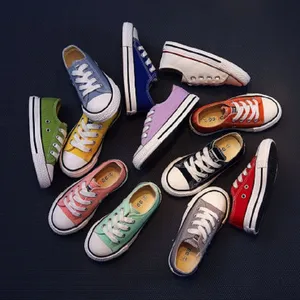 Baby kids shoes for girl children canvas shoes CONVERSEes boys new spring summer girls sneakers yellow fashion toddler shoes EU 21-37 LJ200828