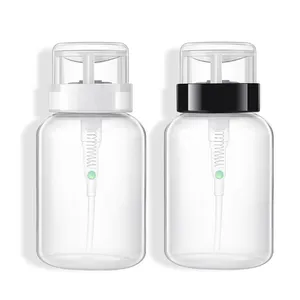 Aihogard 200ml Empty Plastic Nail Polish Remover Alcohol Liquid Press Pumping Dispenser Bottle Nail Art UV Gel Bottle1
