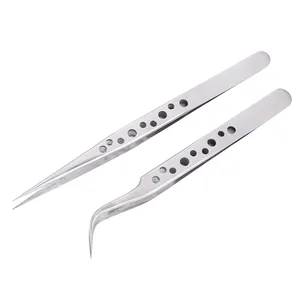 Electronics Industrial Tweezers tools Anti-static Curved Straight Tip Precision Stainless Forceps Phone Repair Hand Tools Sets