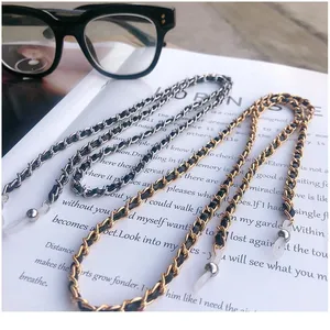 Reading Glasses Chain For Women Eyeglass Lanyard Pu Hanging Metal Sunglasses Cords Hold Straps Eyewear Retainer Fashion jlljme