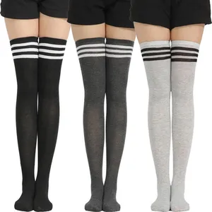 Woman Socks Long Striped Stockings Sexy Women Thigh High Socks For Ladies Girls Knee High Women New Fashion