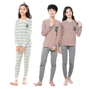 Teenager pajamas Long Sleeve 100% Cotton Pyjamas Big Kids Clothes Sets Cartoon Boys Sleepwear Pajamas for girls 10 12 14 16 Yrs LJ201216