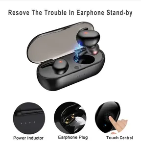 High quality TWS Y30 Wireless Blutooth 5.0 Earphone Noise Cancelling Headset HiFi 3D Stereo Sound Music In-ear Earbuds for all phones