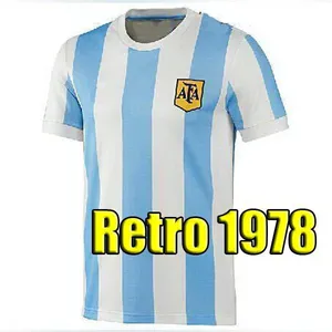الأرجنتين دييغو 10 مارادونا 10 كرة القدم الفانيلة Ustomized 1986 1978 1994 1996 1998 2006 Riquelme Vintage Online Store رخيصة