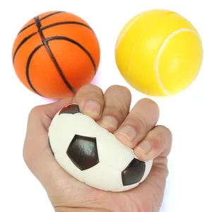 Soft Foam Ball Wrist Exercise Stress Relief Squeeze Tennis Ball/Basketball/Football Gift Toy Fitness Balls 6CM D Toy Balls