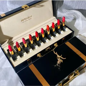 10 pc Christmas lipstick set High-Value Gift Box Not Easy to Fade Makeup Moisturizing Birthday Gift