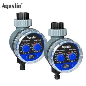 2pcs Aqualin Ball Valve Automatic Electronic Water Timer Home Garden Irrigation Controller Watering Timer System #21025-2 Y200106