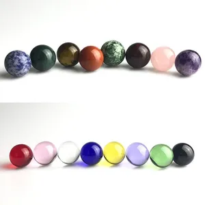 New 20mm Quartz Terp Slurper Marble Carb Cap Insert with 16 Colors Ball Beads Caps Natural Marbles for Quartz Smoking Banger Nail