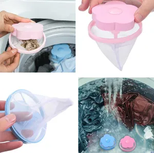 Laundry Ball Floating Pet Fur Lint Hair Catcher Clothes Cleaning Balls Hairs Removal Cleaning Mesh Bag For Washing Machine