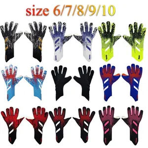 4MM Goalkeeper Gloves Finger Protection Professional Men Football Gloves Adults Kids Thicker Goalie Soccer glove
