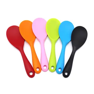 New High Quality No-stick Paddle Silicone Rice Shovel Spoon Rice Server Cooking Scoop Ladle Baking Tool Kitchen Utensils