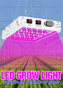 Full Spectrum LED Phyto Grow Lamp 85-265V Plant Fito Light 1000W 2000W Hydroponics Bulb Indoor Tent Grow Box Veg Seed Lamps