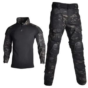 Gym Clothing Tactical Uniforms Men Camouflage Military Sets Army Suit Paintball Multicam Cargo Pant Combat Shirt With Pads