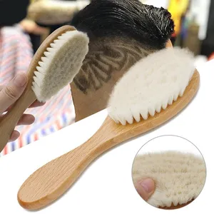 Wooden Brush Comb Neck Face Duster Barber Hair Sweeping Brushes Salon Cutting Styling Tools Baby Wood Beauty Tool 1310