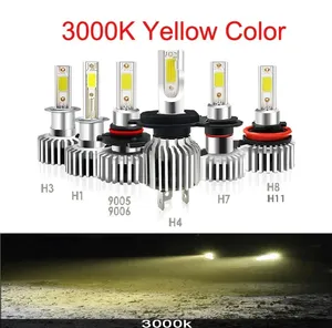PAMPSEE 60W 12000LM Car Haedlight H4 H7 H1 LED H8 H9 H11 4300K 5000K 6500K 8000K 25000K Auto fog Light 80W 14000LM 12V LED Bulb