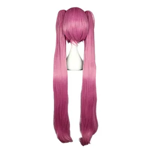 Anime Akame ga KILL! Mine Long Two Ponytails Wig Cosplay Costume Night Raid Women Heat Resistant Synthetic Hair Wigs Y0913