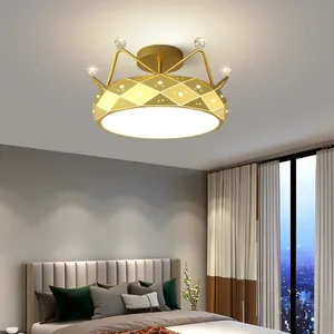 Chandeliers Modern Gold Led Chandelier Round Crown Ceiling Lights For Bedroom Lamp Minimalist 2022 Nordic Dining Room Pendant Lamps