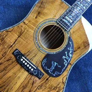 2022 new 41-inch luxury acoustic guitar. Geotext Side and Back, Ebony Fingerboard Abalone Shell Bound