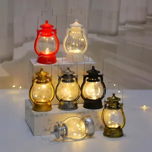 Mini Electronic Candle Lamp Retro Small LED Pony Lantern Creative Decoration For Gift Wind Light Wedding Birthday Party Christmas Decoration