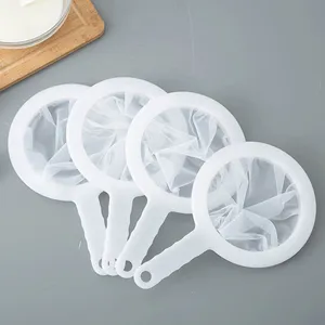 100/200/400 Mesh Reusable Nylon Ultra Fine Filter Mesh Strainer Spoon Sieve Soy Milk Juice Coffee Food Filter Kitchen Colander Tool