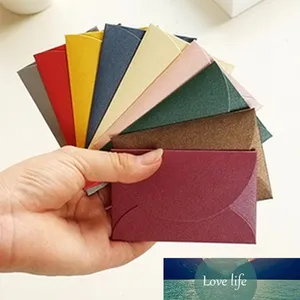 Mini Colorful Envelope,Vintage Love small colored Pearl blank wedding invitation envelo 5.8x9cm 100pcs/lot