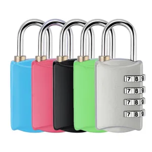 Portable 4 Digit Dial Combination Code Number Lock Padlock For Luggage Zipper Bag Backpack Handbag Suitcase Drawer durable Locks