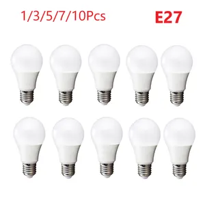 Bulbs 10 7 5 3 1Pcs LED Bulb Lamps E27 AC110-265V Light Real Power 3W 5W 7W 9W 12W Lampada Living Room Lighting Home Bombilla