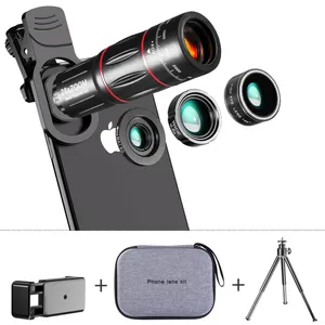 New 28X Telescope Zoom lens Monocular Mobile Phone camera Lens for i Phone Sams Smartphones for Camping hunting Sports