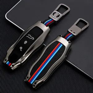 Car key case for cayenne 958 911 lepin 996 macan panamera 997 944 924 987 gt3 cayman 987 auto holder shell cover