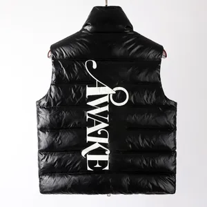 Classical Franch Mens Down Vests Designer Embrodered Brand Letter Bandge Style Womens Downs Vest Warm Outerwear