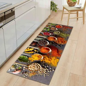 Modern Kitchen Mat Home Entrance Doormat Hallway Bedroom Living Room Decoration Floor Carpet Balcony Bathroom Anti-slip Long Rug